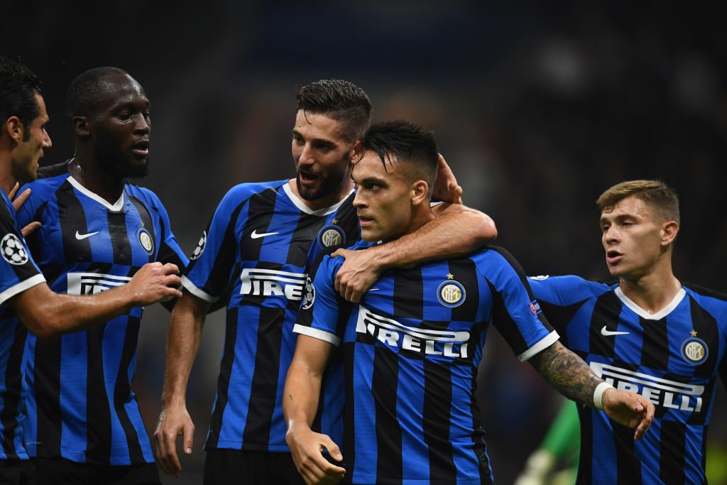 inter lautaro champions gagliardini lukaku barella FC Internazionale v Borussia Dortmund: Group F - UEFA Champions League