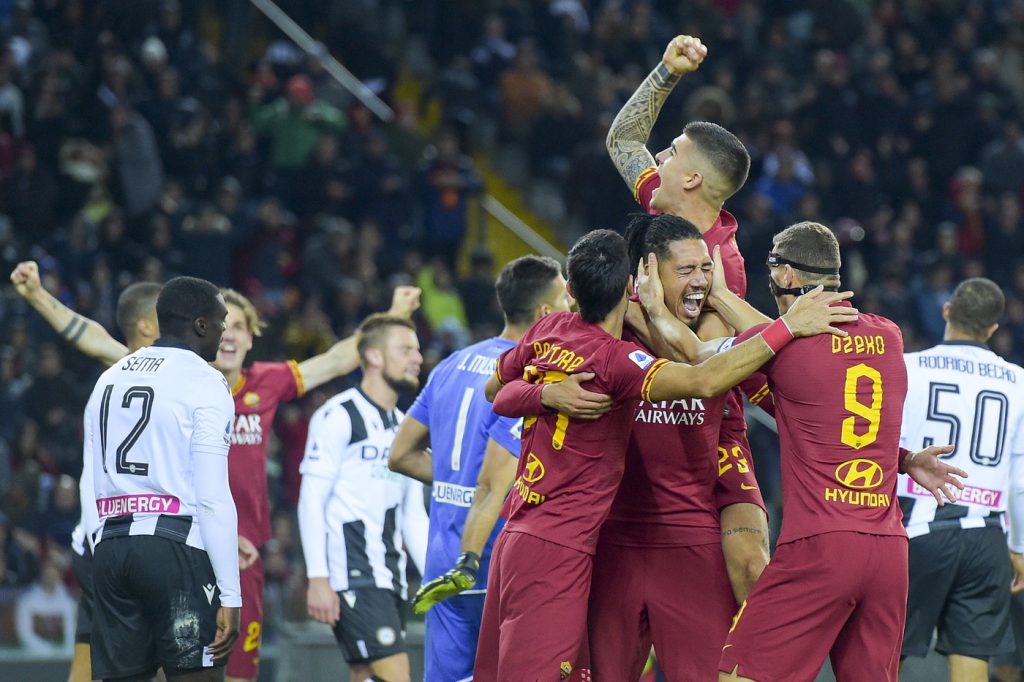 smalling mancini dzeko Udinese vs Roma - Serie A TIM 2019/2020