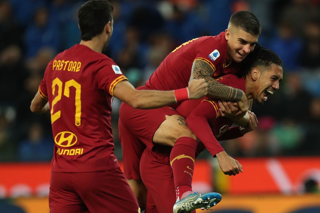 smalling mancini pastore Udinese Calcio v AS Roma - Serie A