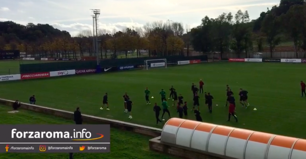 trigoria allenamento rifinitura basaksehir roma