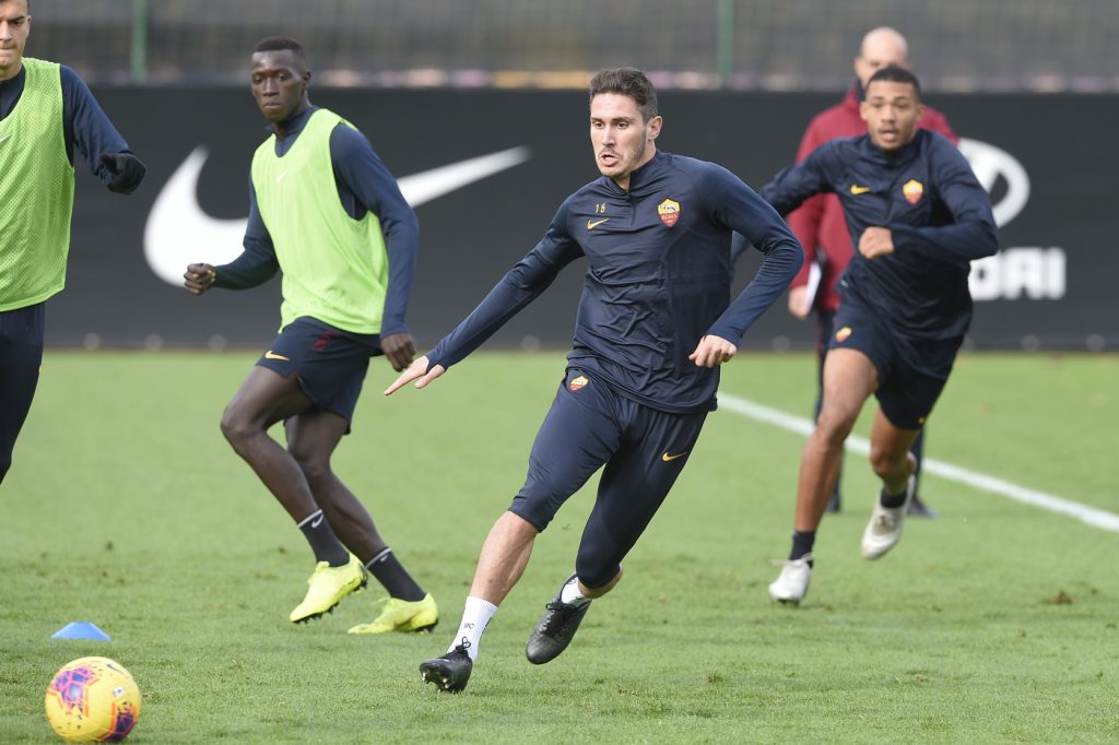 Cetin AS Roma, allenamento a Trigoria