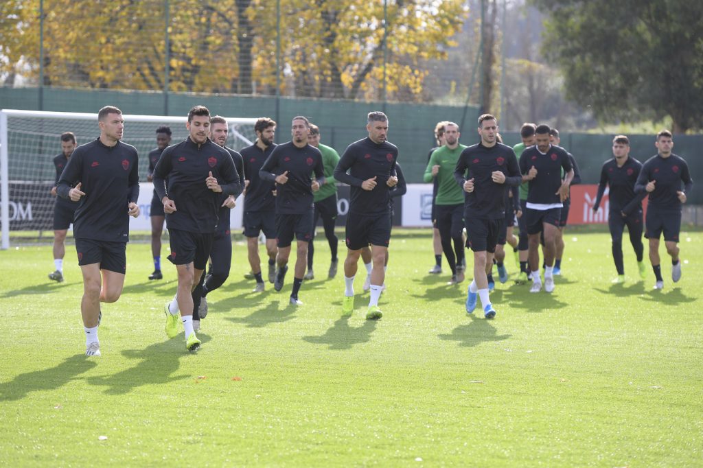 UEFA Europa League, sessione di allenamento dell'AS RomaUEFA Europa League, sessione di allenamento dell'AS Roma
