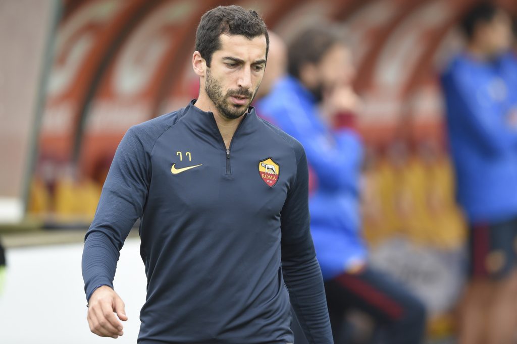 mkhitaryan AS Roma, sessione di allenamento mattutino a Trigoria