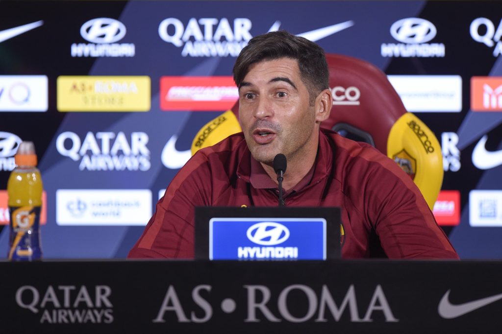 AS Roma, la conferenza stampa di Paulo Fonseca