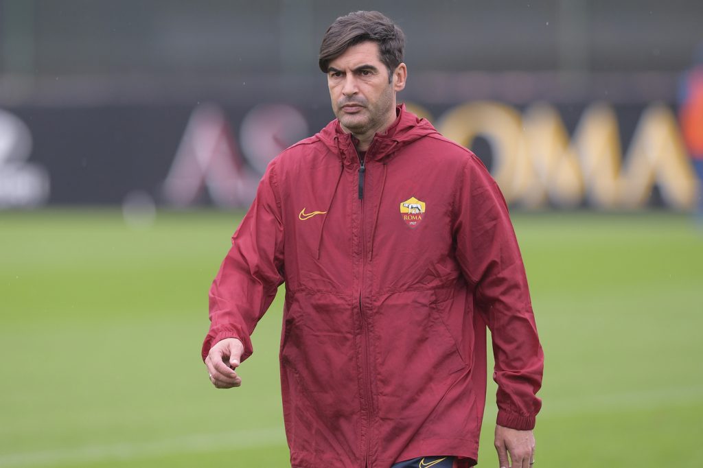 Fonseca AS Roma, sessione di allenamento a Trigoria