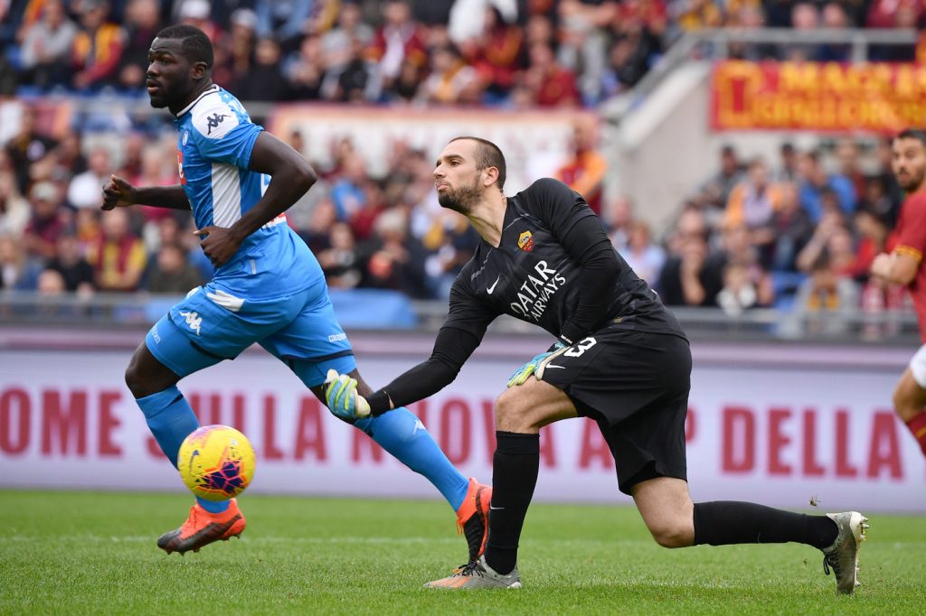 pau lopez Roma vs Napoli -  Serie A Tim 2019 2020