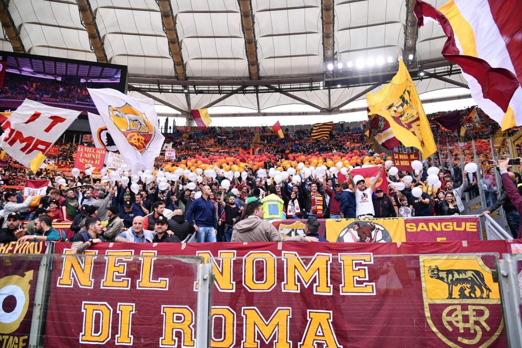 tifosi curva sud Roma vs Napoli -  Serie A Tim 2019 2020