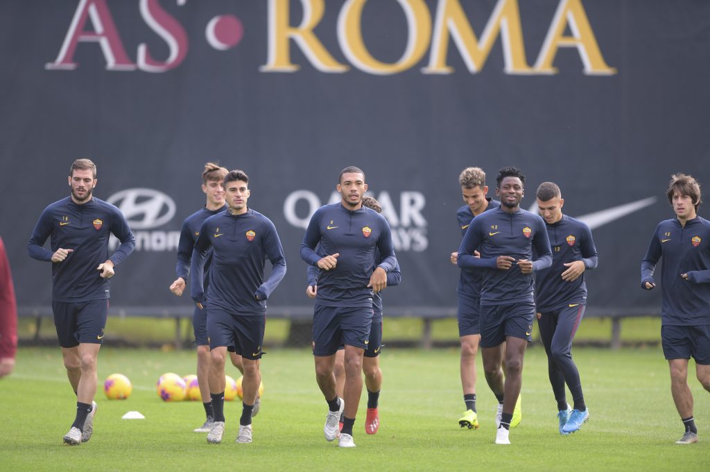 AS Roma, sessione di allenamento a Trigoria