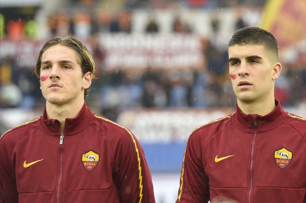 Zaniolo Mancini Roma vs Brescia - Serie A TIM 2019/2020