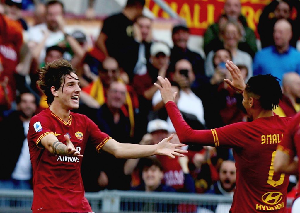 AS Roma v SSC Napoli - Serie A zaniolo smalling