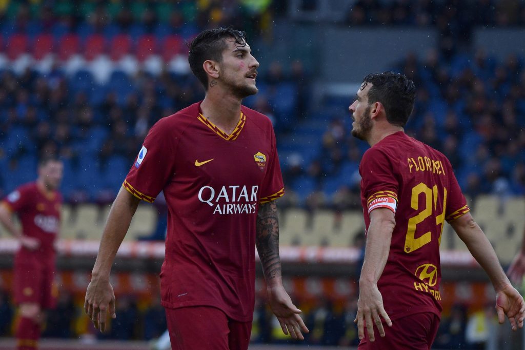 Florenzi Pellegrini Roma vs Brescia - Serie A TIM 2019/2020