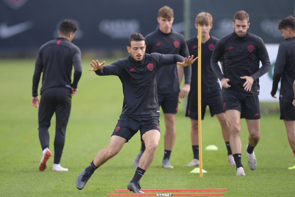 Florenzi Europa League, l'allenamento dell' AS Roma prima della partenza per Monchengladbach