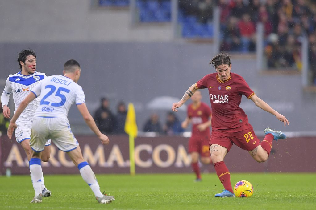 Zaniolo Bisoli Roma vs Brescia - Serie A TIM 2019/2020