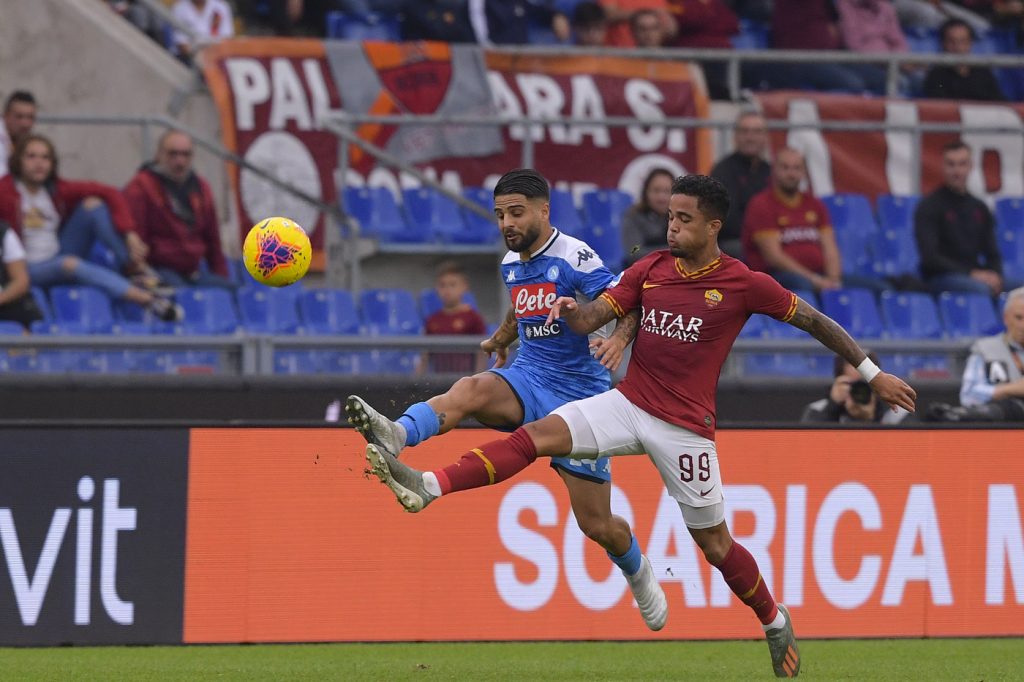 kluivert insigne Roma vs Napoli -  Serie A Tim 2019 2020