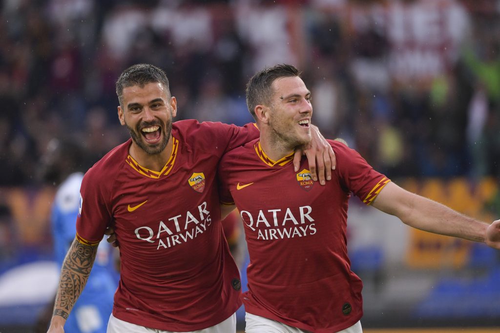 veretout spinazzola Roma vs Napoli -  Serie A Tim 2019 2020