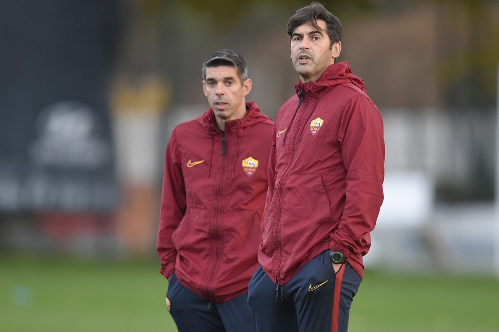Fonseca Nuno Campos AS Roma, allenamento a Trigoria