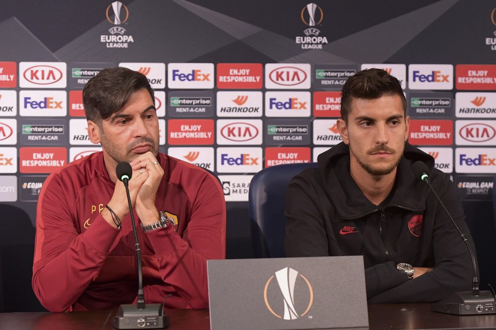 fonseca pellegrini Conferenza stampa AS Roma - UEFA Europa League 2019/2020