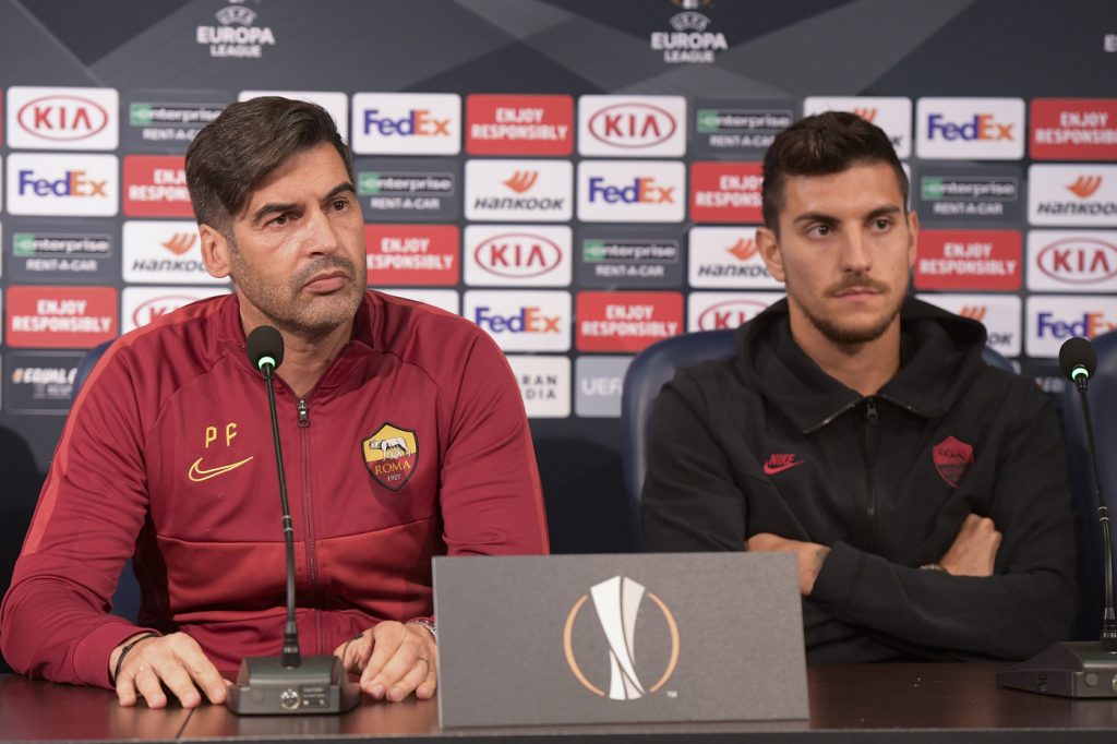 fonseca pellegrini Conferenza stampa AS Roma - UEFA Europa League 2019/2020