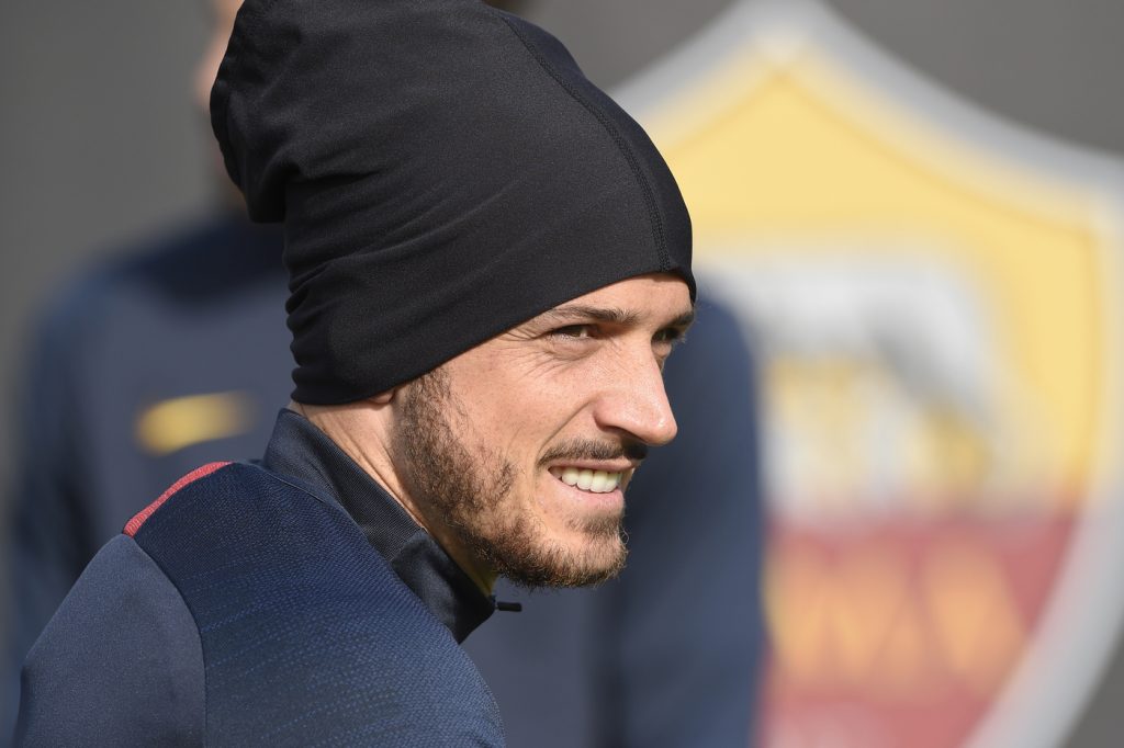 AS Roma, allenamento a Trigoria florenzi