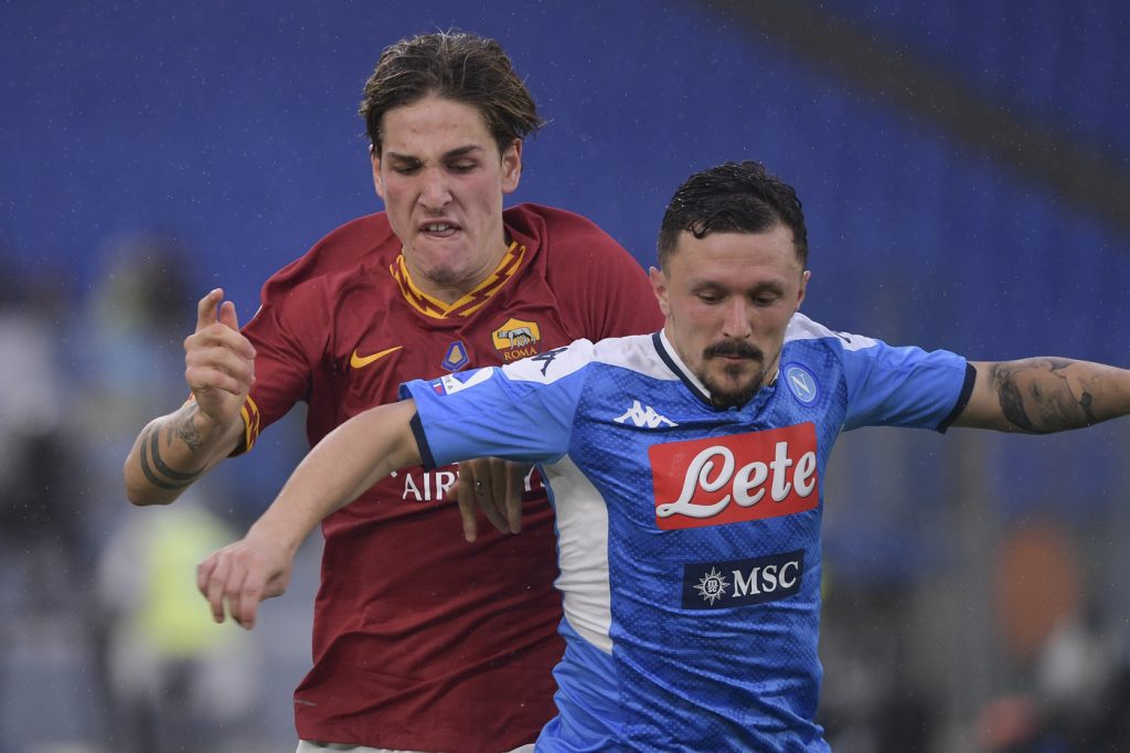 roma-napoli zaniolo mario rui