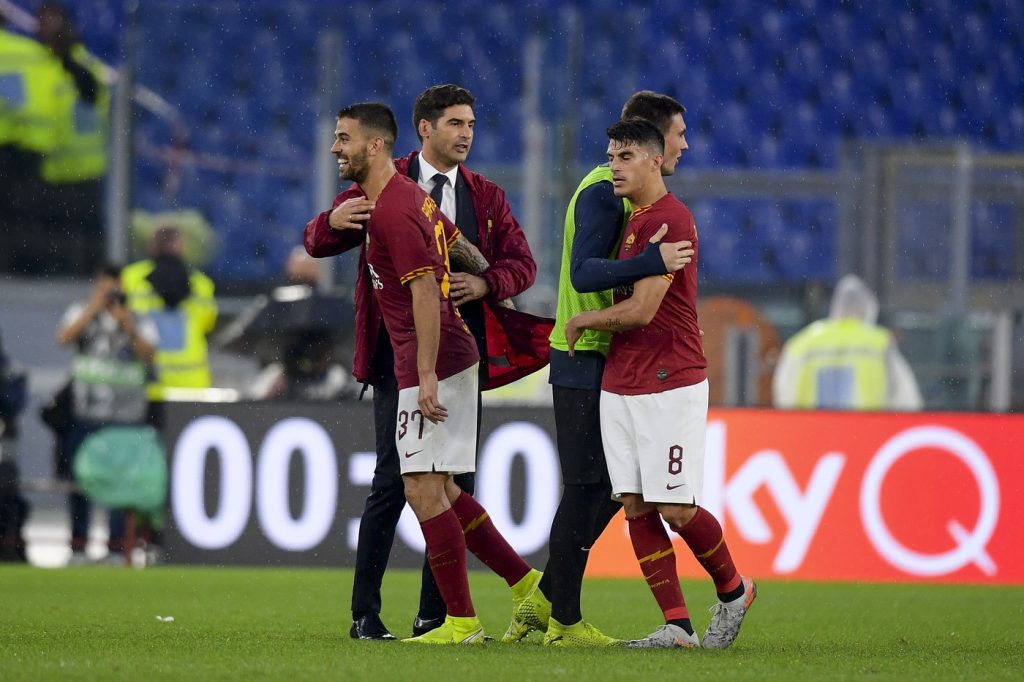 fonseca perotti spinazzola Roma vs Napoli -  Serie A Tim 2019 2020