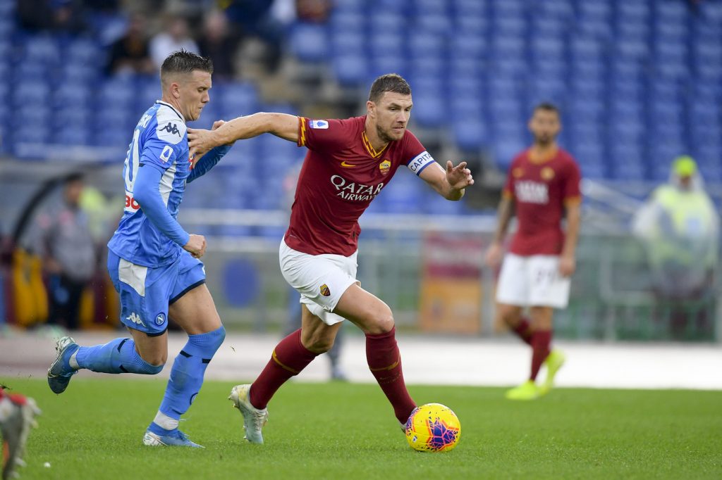 dzeko zielinski Roma vs Napoli -  Serie A Tim 2019 2020
