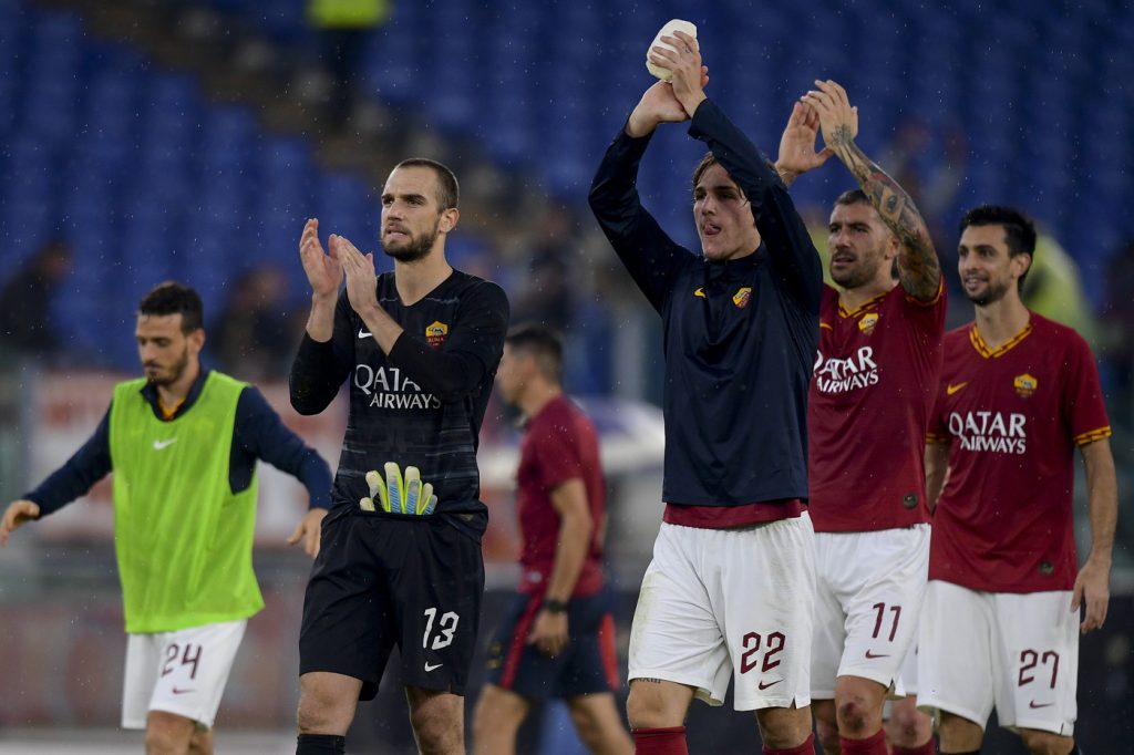 zaniolo pau lopez kolarov Roma vs Napoli -  Serie A Tim 2019 2020