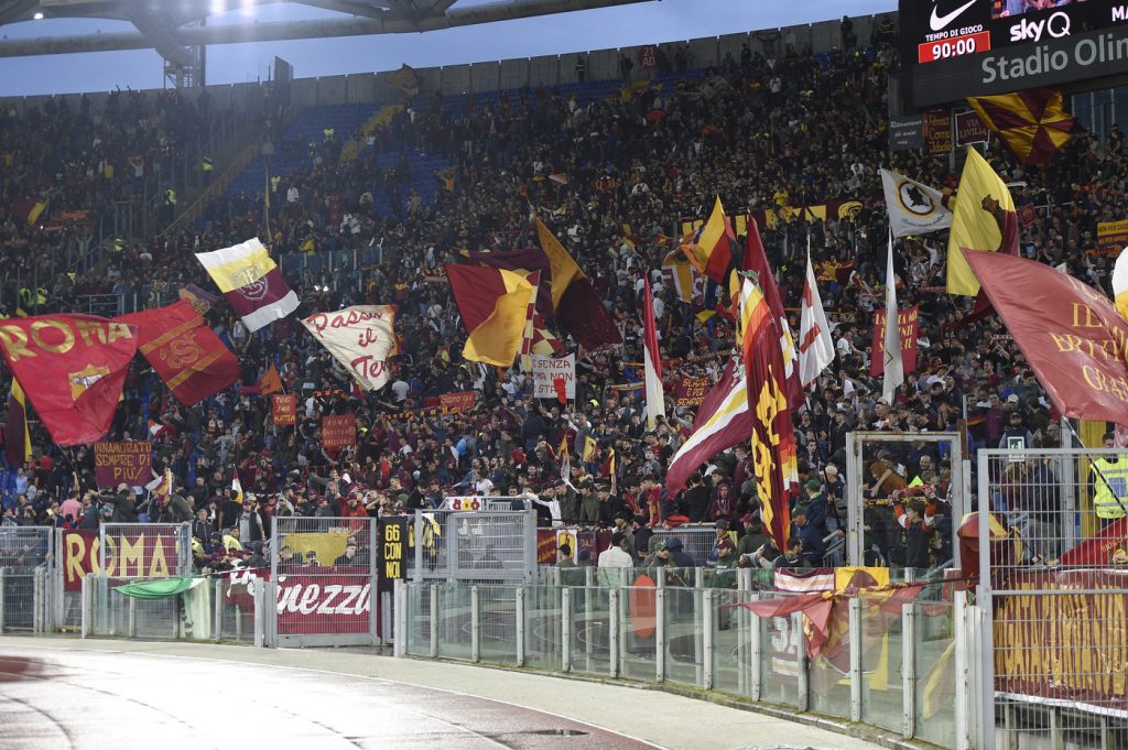 curva sud tifosi Roma vs Napoli -  Serie A Tim 2019 2020