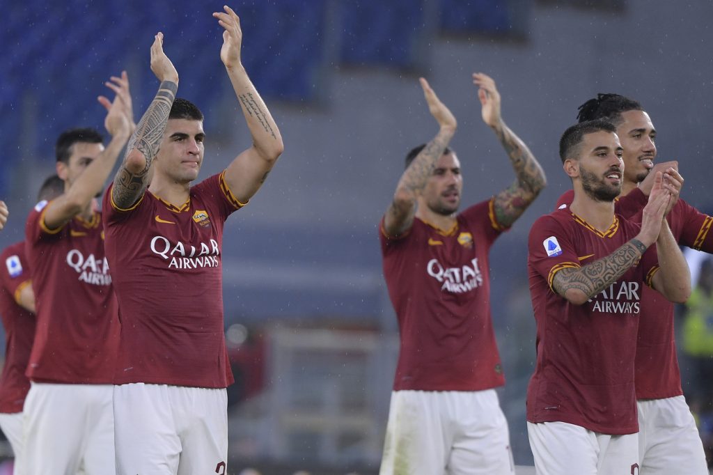mancini spinazzola Roma vs Napoli -  Serie A Tim 2019 2020