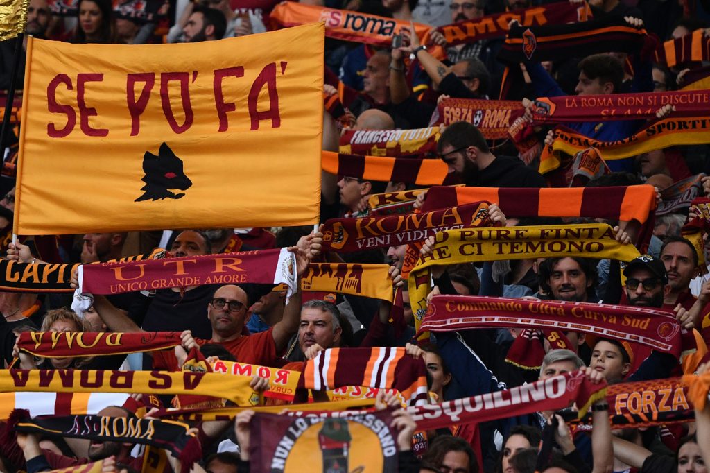 curva sud roma tifosi Roma vs Napoli - Serie A TIM 2019/2020