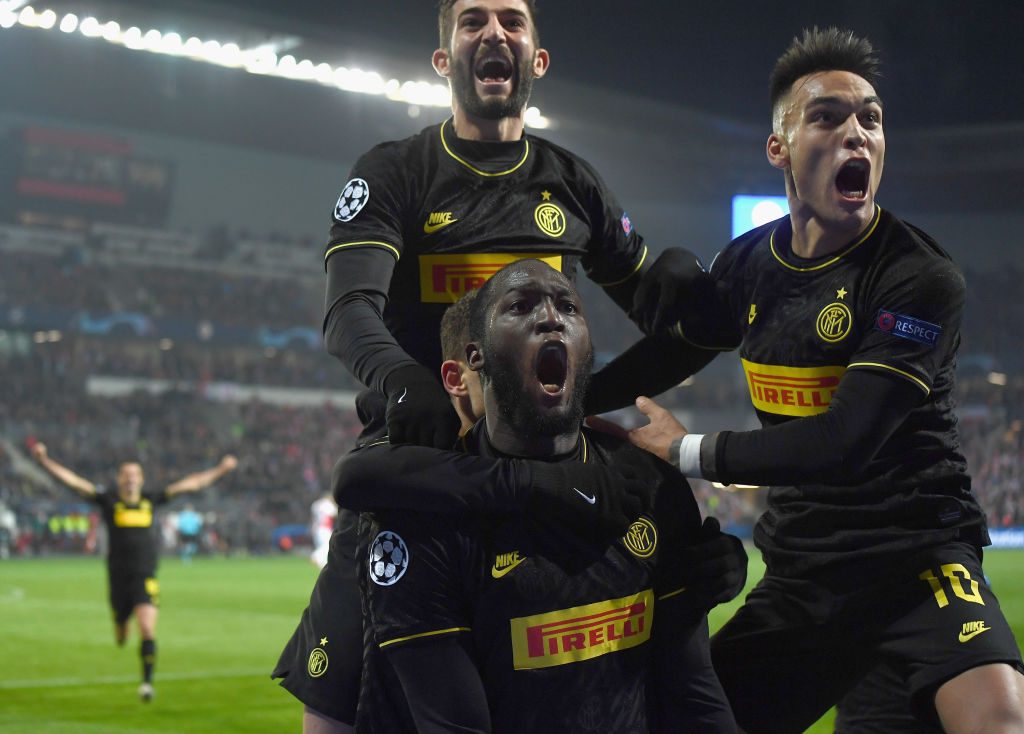 Lukaku Lautaro Martinez Slavia Praha v Inter: Group F - UEFA Champions League