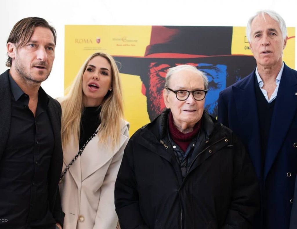 totti ilary morricone malagò