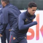 AS Roma, allenamento a Trigoria kluivert
