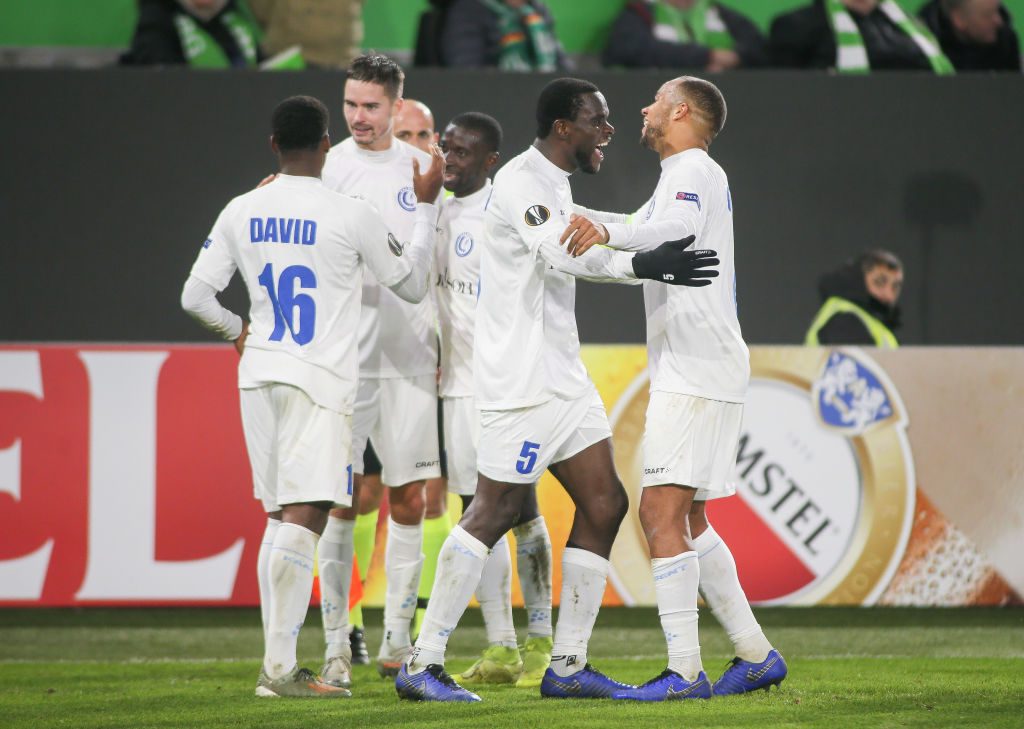 david ngadeu VfL Wolfsburg v KAA Gent: Group I - UEFA Europa League