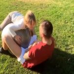 santon allenamento figlia