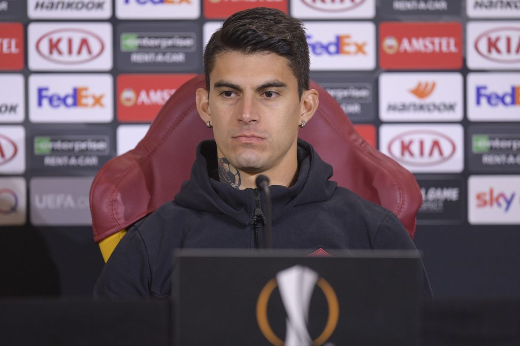 Perotti Europa League, conferenza stampa AS Roma