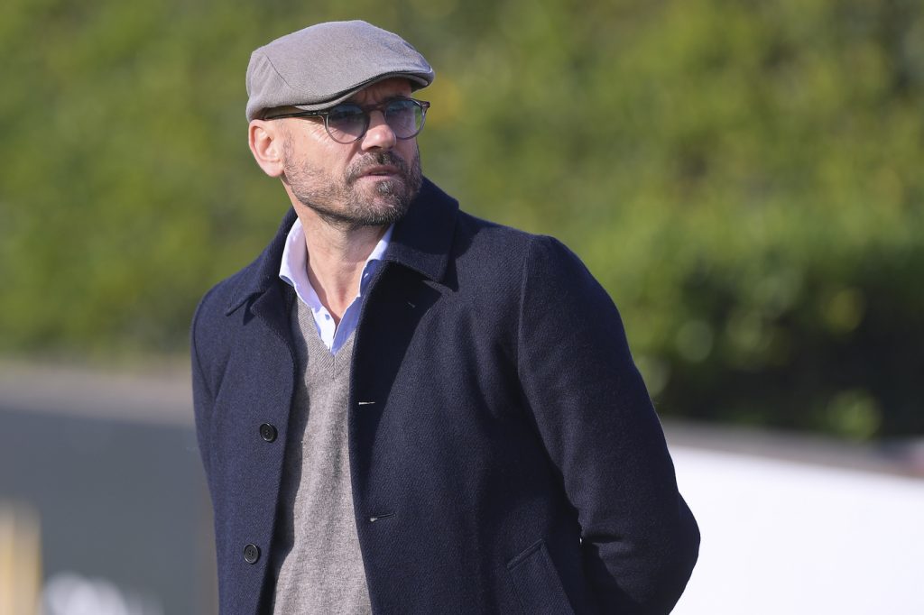 AS Roma, allenamento a Trigoria Petrachi