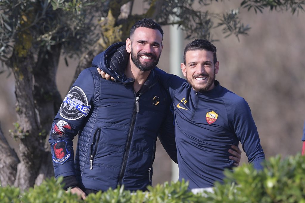 AS Roma, allenamento a Trigoria Castan Florenzi