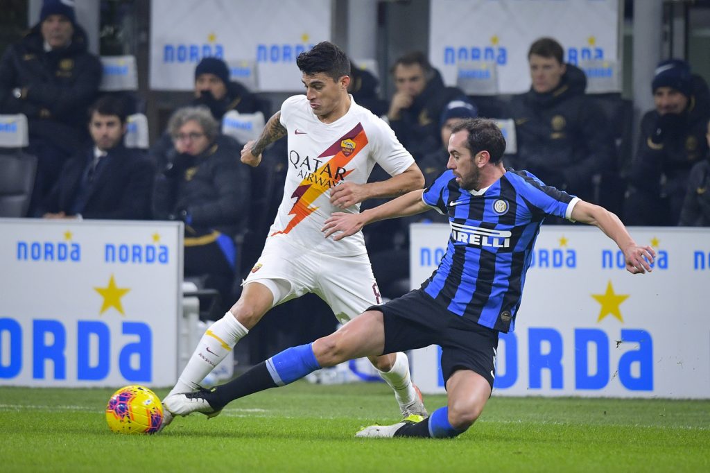 perotti godin Inter vs Roma - Serie A TIM 2019/2020