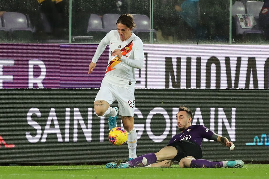 zaniolo ACF Fiorentina v AS Roma - Serie A
