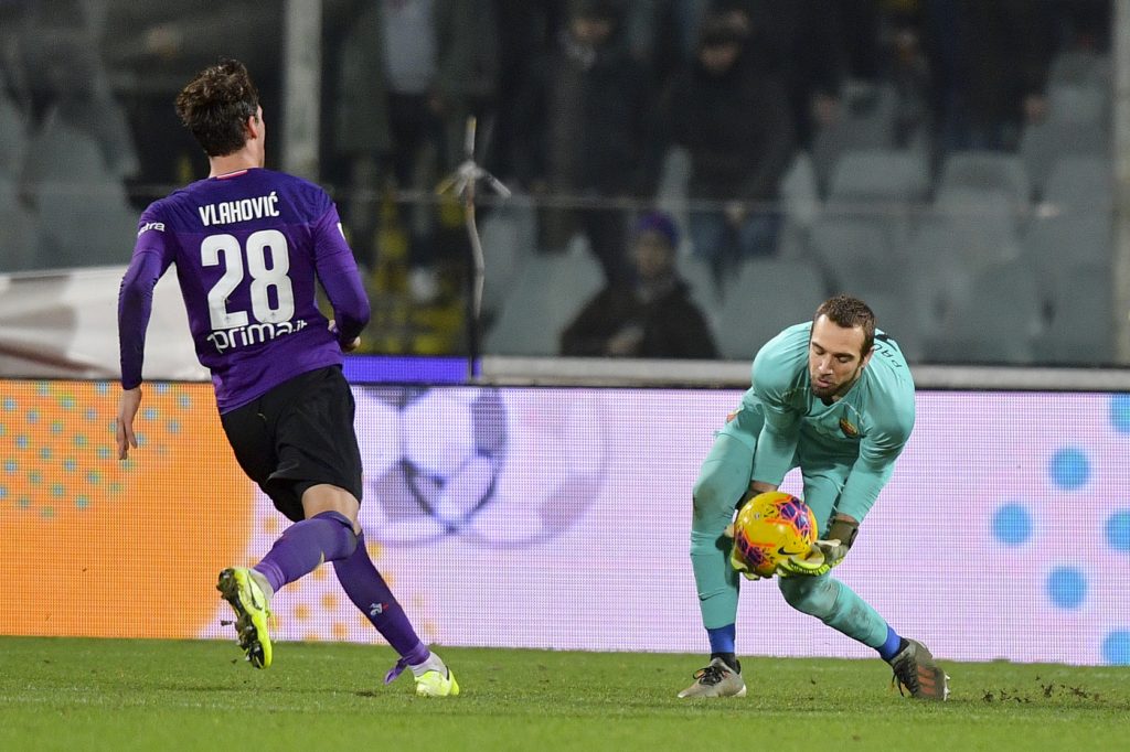 fiorentina-roma-26 pau lopez vlahovic