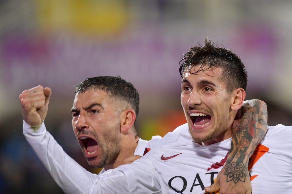 pellegrini kolarov Fiorentina vs Roma - Serie A TIM 2019/2020