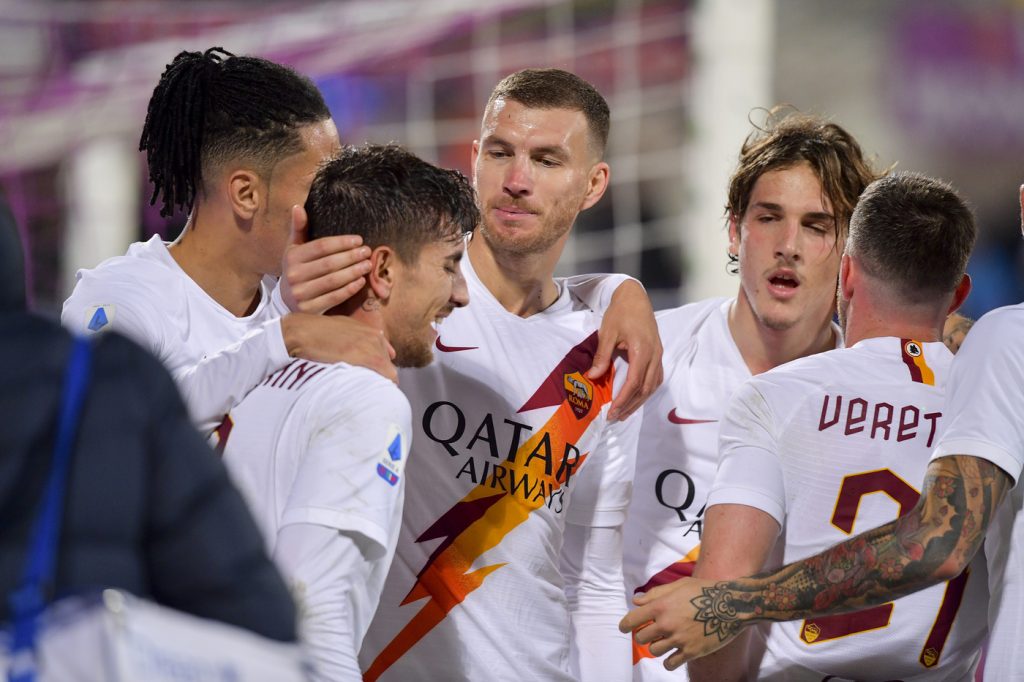 dzeko pellegrini zaniolo smalling Fiorentina vs Roma - Serie A TIM 2019/2020