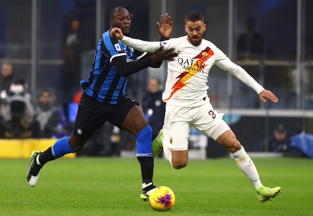 lukaku spinazzola FC Internazionale v AS Roma - Serie A