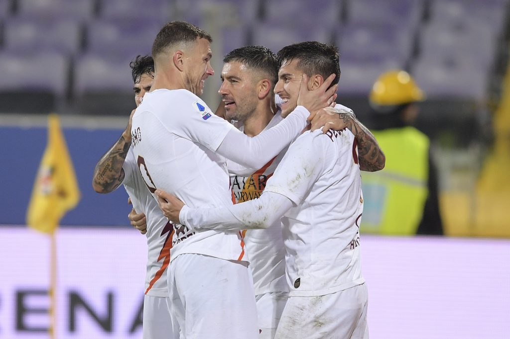 dzeko pellegrini kolarov perotti Fiorentina vs Roma - Serie A TIM 2019/2020