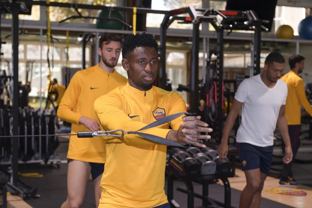 Diawara AS Roma, allenamento a Trigoria