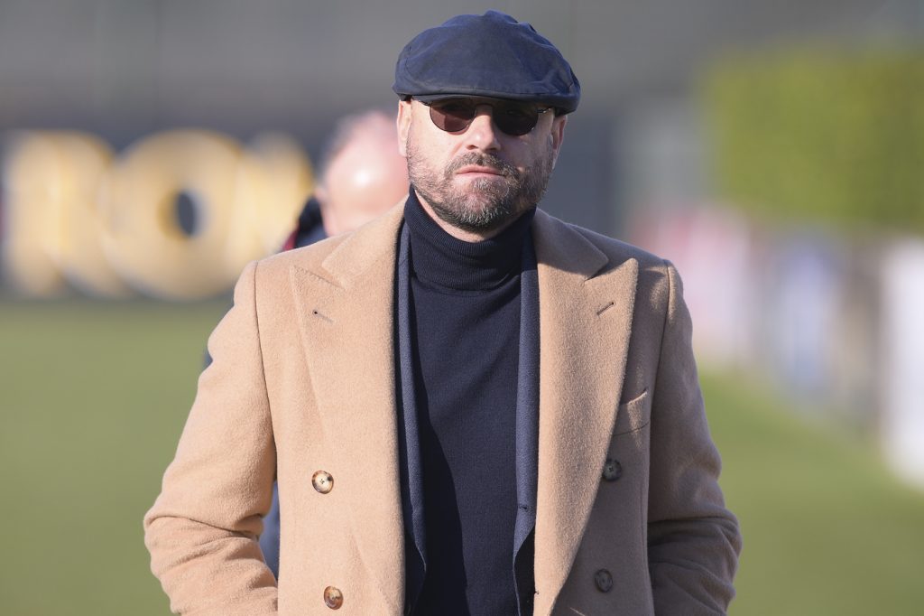 Petrachi AS Roma, allenamento a Trigoria
