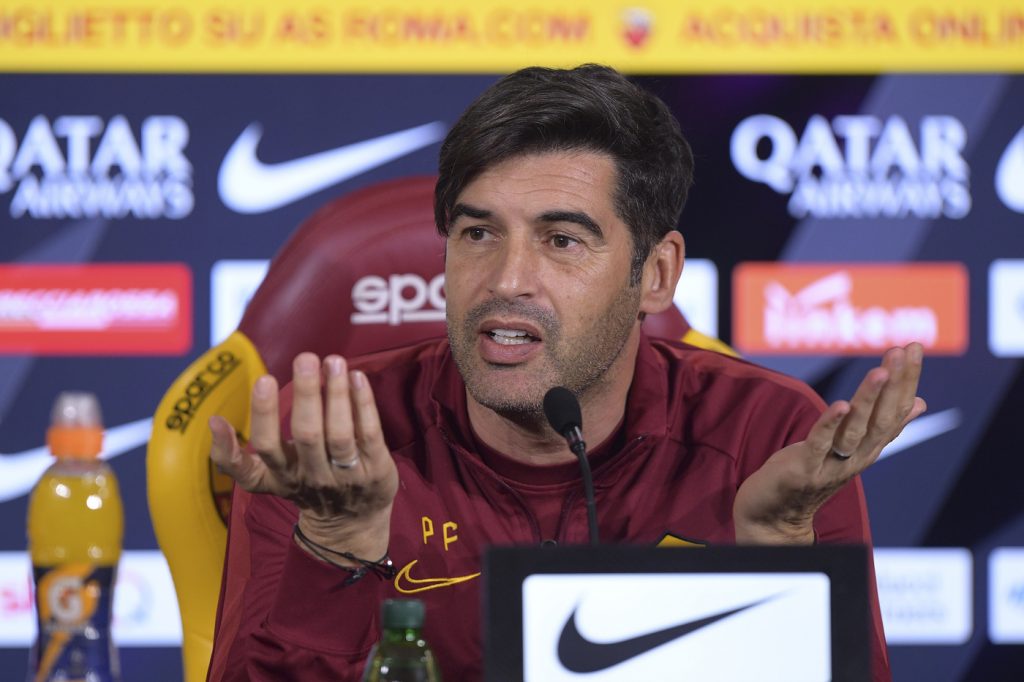 AS Roma, la conferenza stampa di Paulo Fonseca