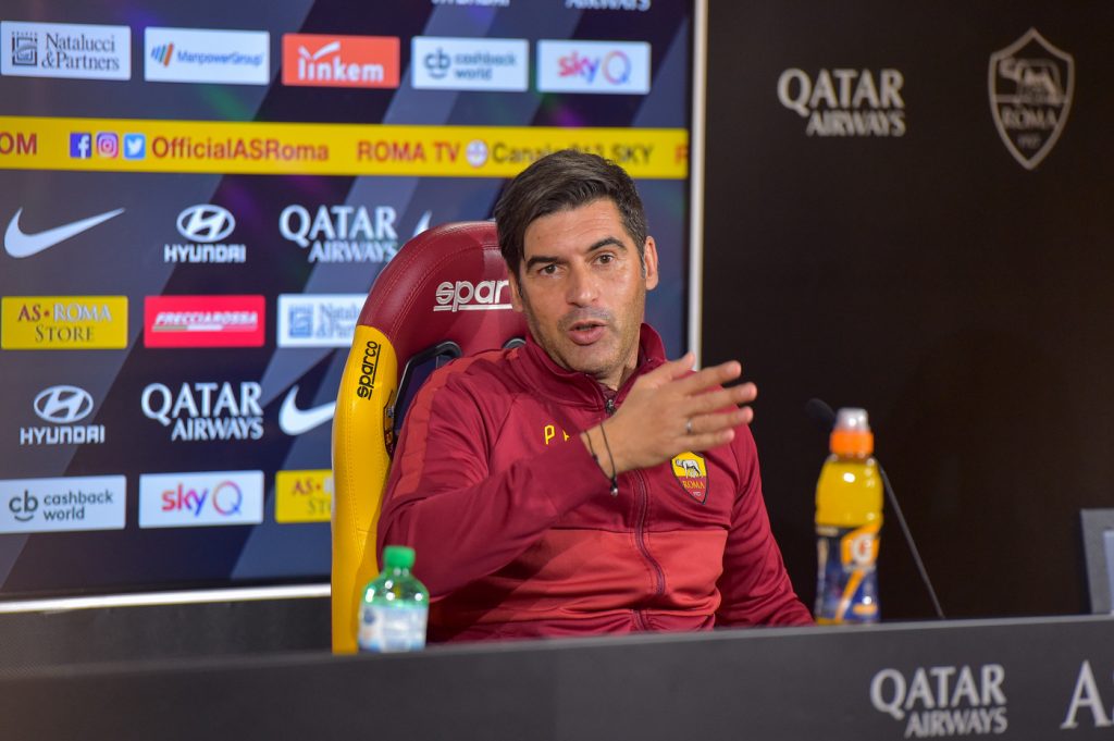 AS Roma, la conferenza stampa di Paulo Fonseca