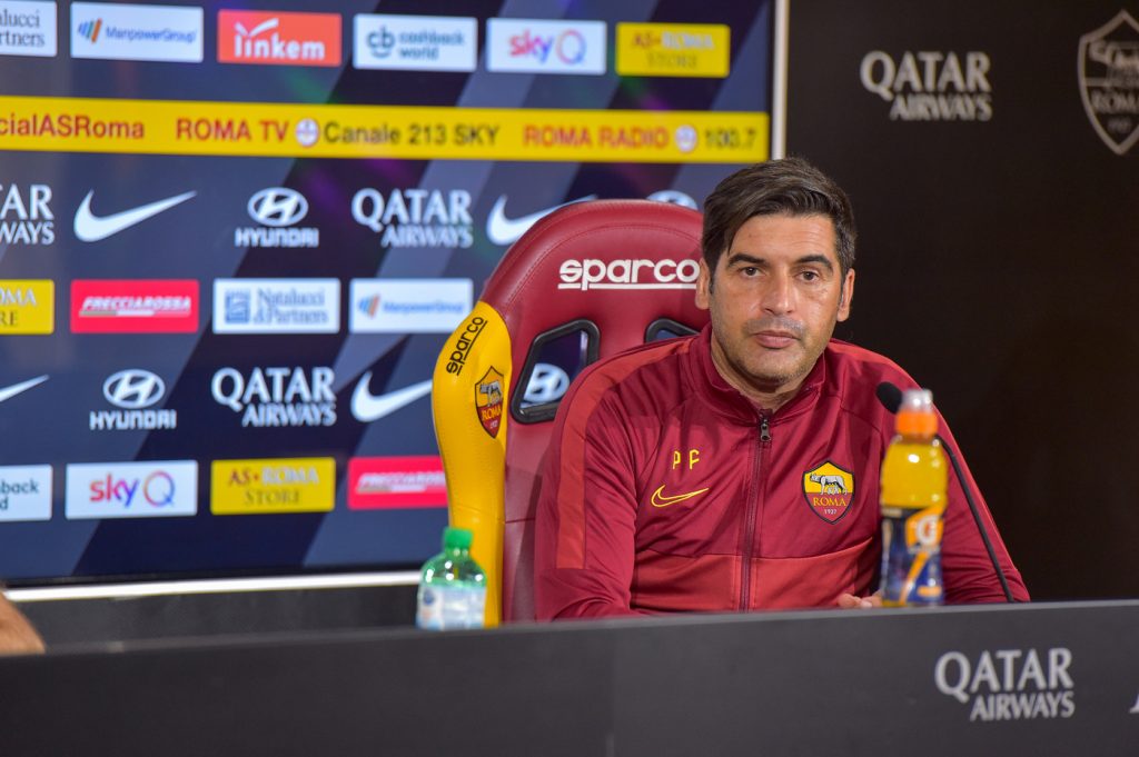AS Roma, la conferenza stampa di Paulo Fonseca